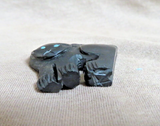 Native Zuni Jet Halloween Cat Fetish Carving by Rochelle Quam  C4840