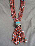 Santo Domingo 4 Strand Multi-stone w/ Inlay Necklace by Torevia Crespin JN557
