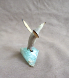 Native Zuni Antler Penguin on Ice Fetish Carving by Ruben Najera C4731