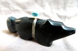 Native Zuni  Green Goldstone Wolf Fetish by Leland Boone & Daphne Quam C4699