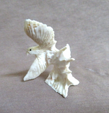 Native Zuni Antler Mini Eagle Duo Fetish Carving by Ruben Najera C4739