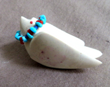 Native Zuni Fishrock Offering Peace Dove Fetish by Cheryl Beyuka C4445