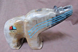 Zuni Museum Quality HUGE Bear W/ Triple Heartline Fetish Rodney Laiwakete C1811