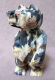 Zuni Amazing Egyptian Marble Standing Bear by Carver Herbert Him Jr. C0322
