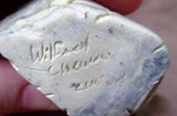 Zuni Amazing Picasso Marble Lizard on a Rock Fetish by Wilfred Cheama C01079