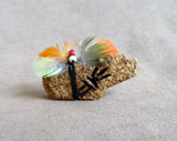 Isleta Zuni-like Sandstone Mini Bear Fetish Carving by Richard Abeita C4346