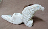 Great Zuni Like Navajo Marble Eagle Fetish Pipe by Ben Livingston C2304