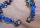 Navajo Flourite & Multi-Color Bead Seven Strand Necklace w/ silver clasp JN0105