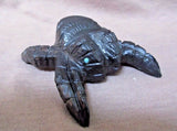 Native Zuni LARGE Black Marble Tarantula Fetish by Tony Mackel  - C1805