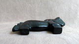 Native Zuni Jet Horse W Inlay Fetish Carving by Steve Natachu - C4520