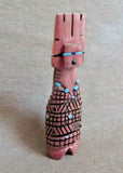 Native Zuni Wood Tableta Maiden Carving Fetish  By Carl Etsate C3615