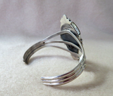 Native Navajo Sterling  Number 8 Turquoise Cuff Bracelet by D Benaly  JB260