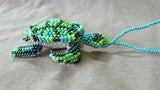 Native Zuni Made Beaded Sea Turtle Multi-color Car Charm or Ornament M308