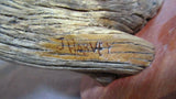 Native Vintage Navajo Alabaster & Wood Native Woman Sculpture by J Harvey M0183