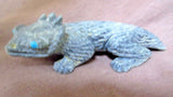 Native Zuni Serpentine Spiny Lizard Fetish by Lance Cheama - C2599