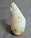 Zuni Museum Quality XL Melon Shell Corn Maiden Fetish by Daniel Chattin C3597