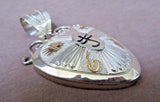 Navajo 12kt gold fill & Sterling Silver ANIMAL PENDANT by Andy Marian JP0143