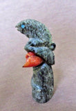 Zuni Museum Quality Serpentine Iguana on Rock Fetish by Carver Colin Weeka C1345