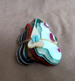 Native Zuni Large Surfite  Frog Fetish by Leland Boone & Daphne Quam C4100