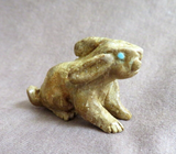 Native Zuni Jasper Rabbit Fetish Carving by Dane Malani -  C4488