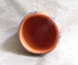 Older Santo Domingo Pueblo Hand Coiled Pottery Mini Pot by CA 1997 P0251