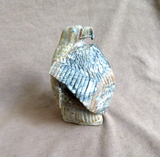 Zuni Amazing VERY LARGE Picasso Marble Eagle on Branch by Derrick Kaamasee C4321