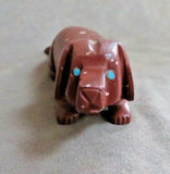 Native Zuni Sacred Pipestone Dachshund Dog by Carver Michael Coble C3898