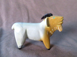 Native Zuni Zuni Rock Mountain Goat fetish Carving by Enrike Leekya C4178