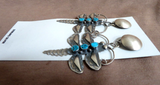 Navajo XL Sterling Dragonfly Dangle Post Earrings by Gabrielle Yazzie JE664