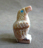 Native Zuni Dolomite Eagle Fetish by young carver Lane Vacit C3345