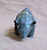 Native Zuni Amazing  Picasso Marble Buffalo Fetish by Farlan and P Quam - C3025