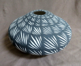 Native Zuni Hand Painted Ceramic Pottery Large Pot by Ruben Najera P0263