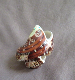 Native Zuni Amazing Snail Shell Eagle Fetish by Bryson Bobelu  - C4495