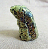 Zuni RARE Peacock Ore Prairie Dog Fetish by Clayton & Abby Panteah C3089