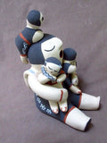Native American Hand Coiled Jemez Pottery Storyteller by Yolanda Toya PO0155