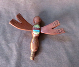 Native Zuni Cedar Wood carved Dragonfly Fetish by Brandon Phillips - C4183