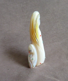 Zuni Mother of Pearl Corn Maiden w / Child Fetish Carving by Mike Laweka  C4584