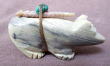 Zuni Serpentine Bear Fetish with Bundle by Jeff Yunie - C0410