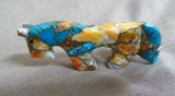Zuni Turquoise, Copper & Spiny Oyster Horse Fetish by Kenric Laiwakete C3520