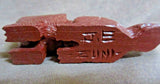 Native Zuni Sacred Pipestone Coyote Fetish Carving by Jesus Espino  - C3117