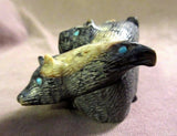 Zuni Museum Quality Picasso Marble Six Directions Fetish by Lance Cheama  C0656