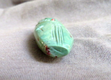 Zuni  Royston Turquoise Maiden Fetish Carving by Mike Yatsattie  C4351