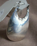 Native Navajo Hand Made Sterling Bar Hook Earrings by Juan Guerro JE511