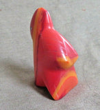 Zuni Red & Orange Glass Bird Fetish by Leland Boone & Daphne Quam C3596