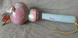 Native Zia Handmade & Painted Gourd Rattle by Ralph Aragon  M0337