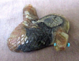 Zuni Picasso Marble Rattlesnake Fetish Unsigned C0426