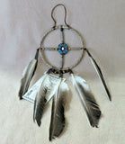 Native American Navajo Handmade Leather Medicine Wheel by Nathan Boyd M34