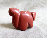 Native Zuni Sacred Pipestone Squirrel Fetish Carving by Justin Red Elk C4233