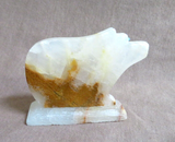Native Zuni Onyx Medicine Bear Fetish Carving by Joyce Tsethlikai C4419