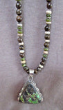 Navajo Sterling & Boulder Turquoise Necklace & Earrings Set by T Francisco JN292